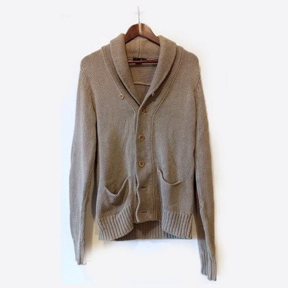 FILIPPA K - Linen blend shawl collar cardigan - Sz S - Picture 1 of 7